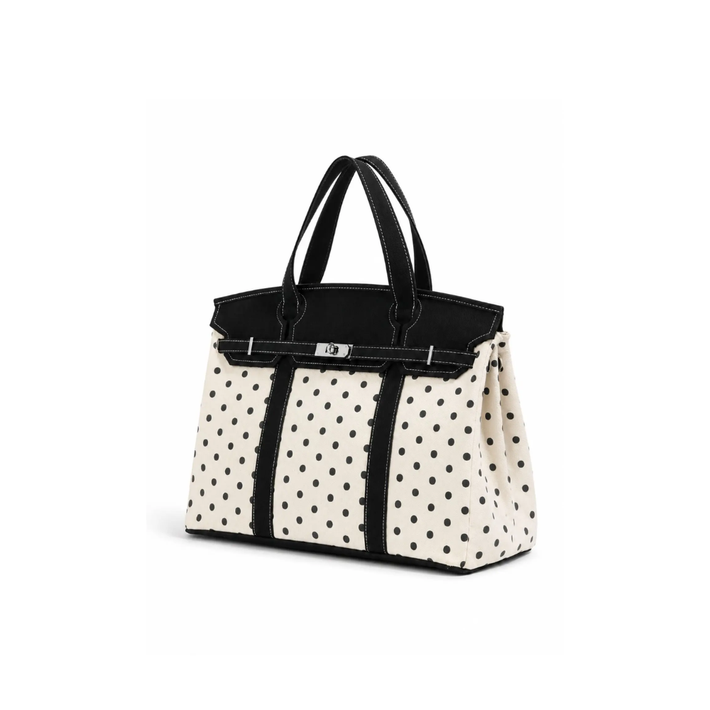 Polka Dot Boatkin Tote Bag