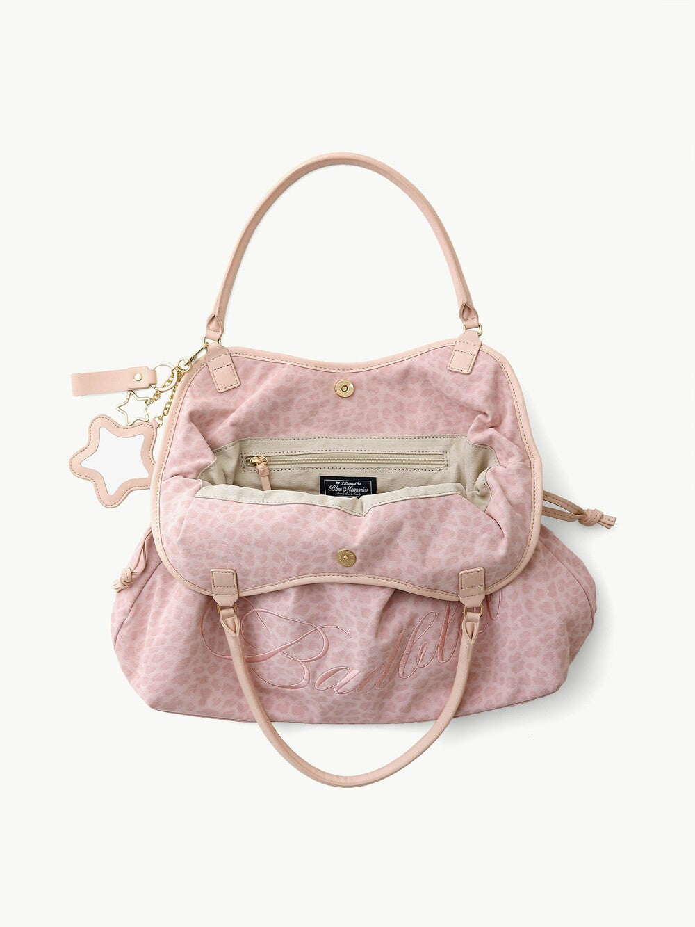 Washed Leopard Dimsum Bag Pink